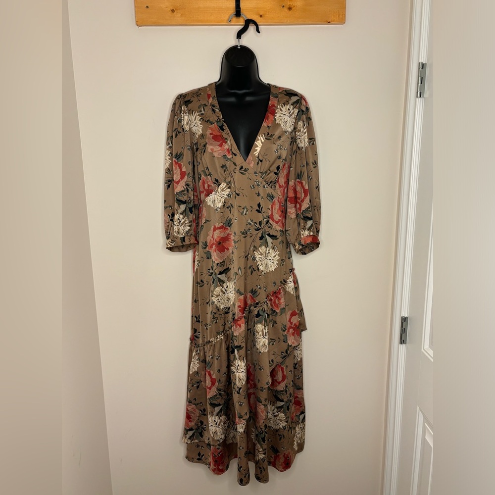 Saltwater Luxe Drop Waist Tiered Maxi Dresss